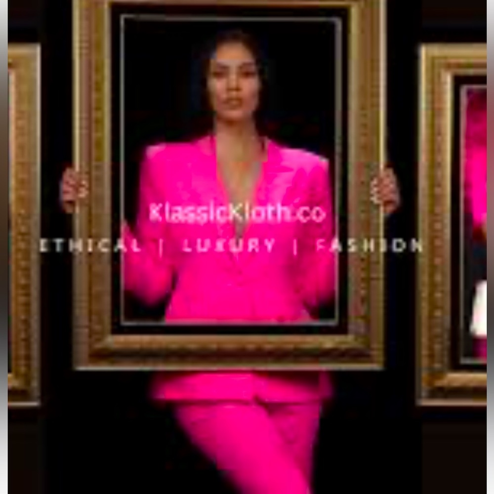 Two Piece Pink Embroidered Suit size XS